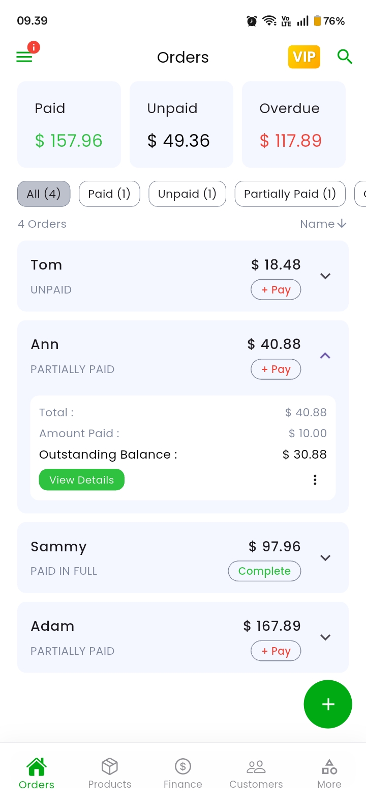 Orderanku Order Dashboard